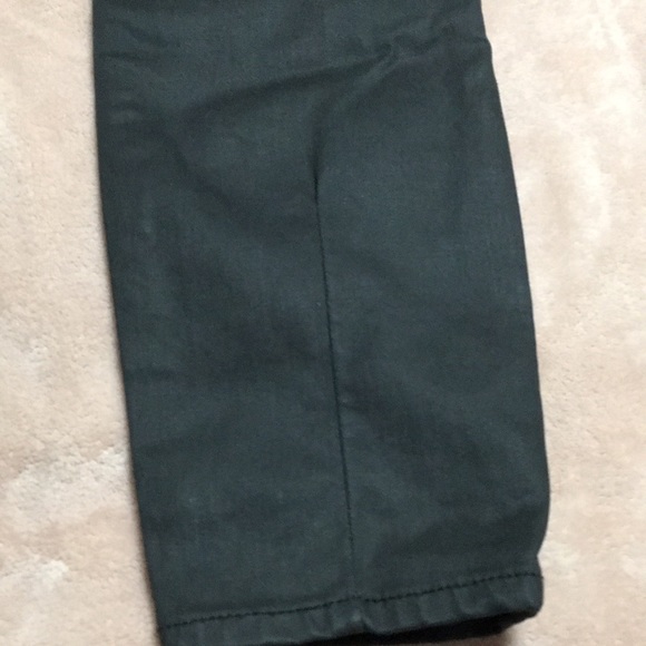 ALICE OLIVIA BLACK HIGH WAIST BUTTON FRONT JEANS SIZE 32 COATED DENIMS - Picture 6 of 11